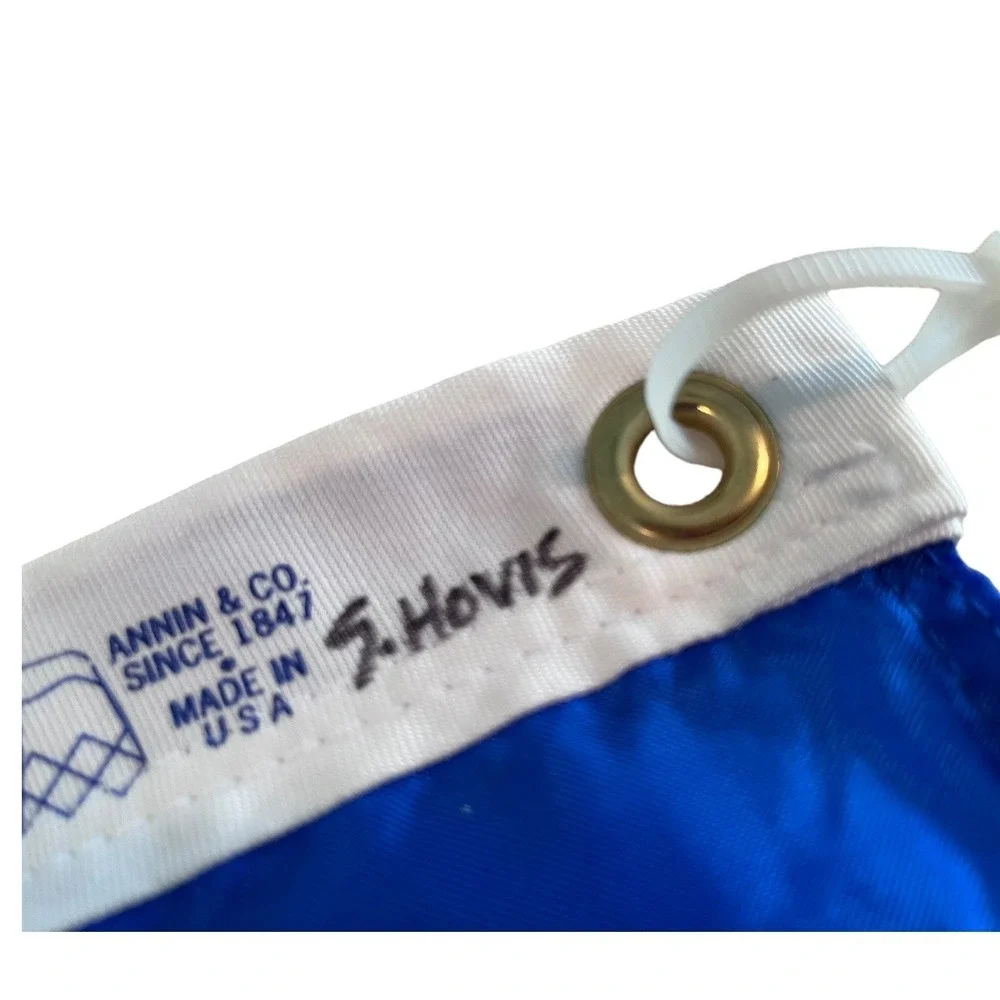 Iceland NY Glo Flag Outdoor Heavy Duty Made in USA 3' x‎ 5' ft 94cm x 152cm EUC